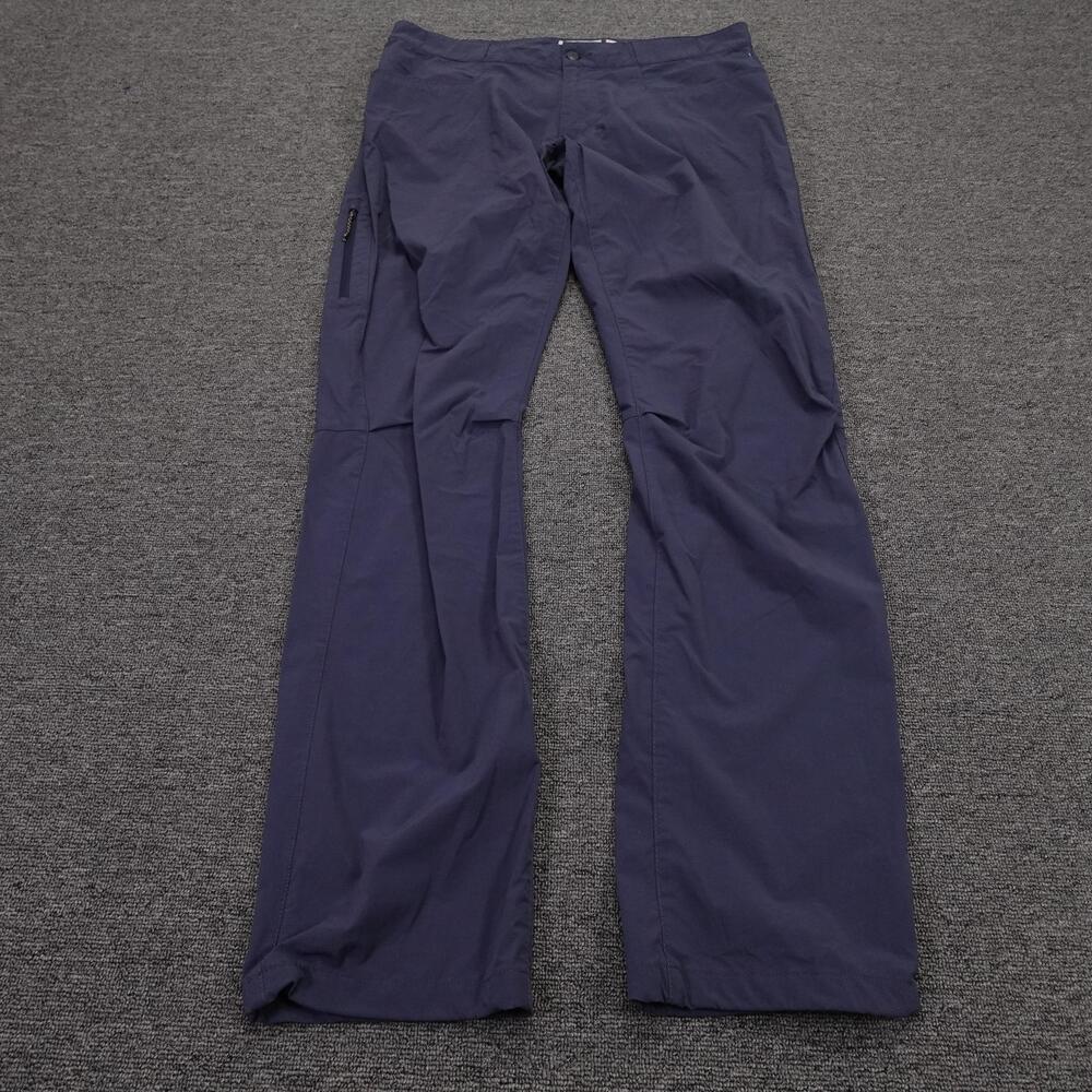 Fjallraven Pants Mens 34x34 Blue High Coast Lite Hiking Zip Pocket Outdoor